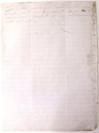 Autograph letter signed