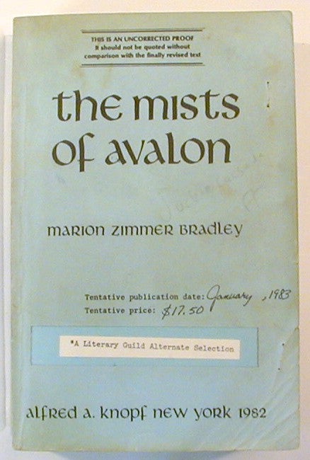 Item #15354 The Mists of Avalon. Marion Zimmer Bradley.