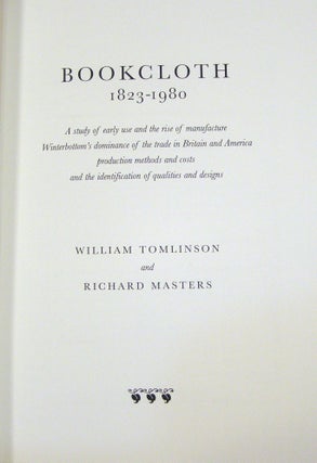 Bookcloth, 1823-1980