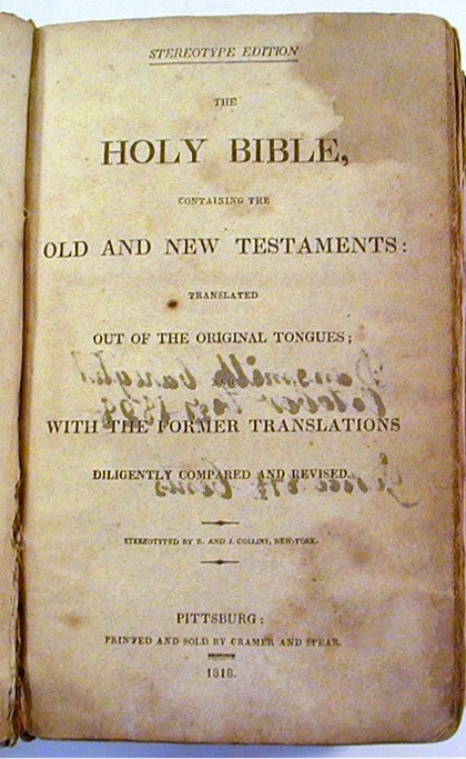 The Holy Bible, Containing the Old and New Testaments, Translated out of  the Original Tongues by Bible in English on Thorn Books