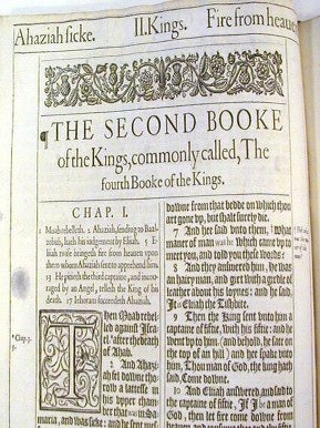 Old Testament: First and Second Books of Kings, complete, from the King James Bible (The Authorized Version)