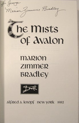 The Mists of Avalon (Inscribed)
