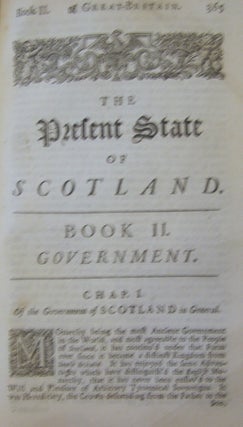 Magnae Britanniae Notitia: Or, The Present State of Great Britain;; With Divers Remarks upon the Ancient State Thereof.