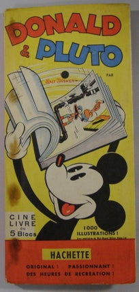 Item #18326 Donald & Pluto (Flip Book); Cine livre en 5 Blocs. Walt Disney