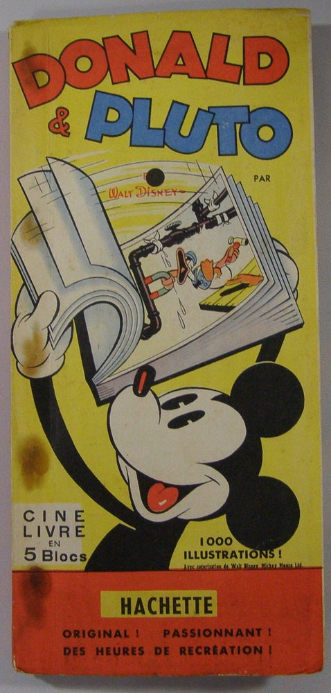 Item #18326 Donald & Pluto (Flip Book); Cine livre en 5 Blocs. Walt Disney.