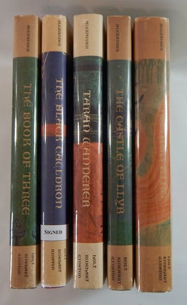 The Prydain Cycle: The Book of Three; The Black Cauldron (Signed); The Castle of Llyr; Taran Wanderer; and The High King