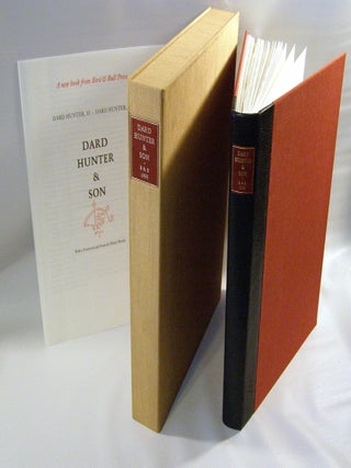 Item #18596 Dard Hunter & Son. Dard Hunter, II, III Dard Hunter