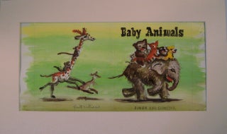 Item #18791 Original Painting for the Cover of 'Baby Animals' (preliminary study). Garth Williams