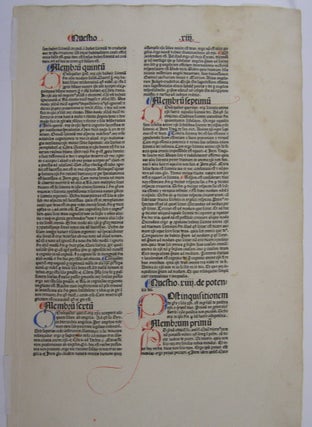 (Printed Leaf) Summa Universae Theologiae