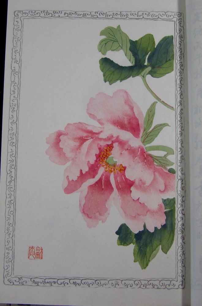 Item #19060 Bai Hua Shi Jian Pu: A Hundred Flowers; Wen Mei Zhai Shi Jian Pu. Color Block Book, Lei An, Zhaoxiang Zhang.