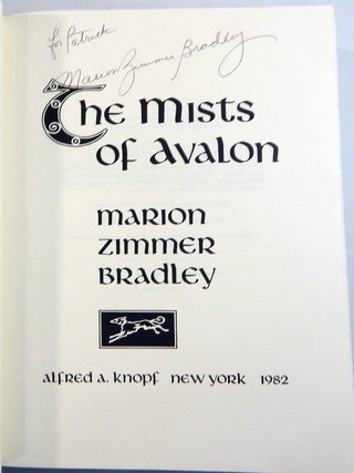 The Mists of Avalon (Inscribed)