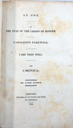 Lara; Poems; Prisoner of Chillon; Beppo; Mazeppa; The Vampyre