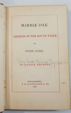 Marble Isle, Legends of the Round Table, and Other Poems