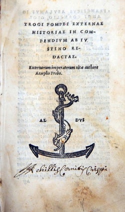 Trogi Pompei Externae Historiae in Compendium ab Justino Redactae; Externorum Imperatorum Vitae