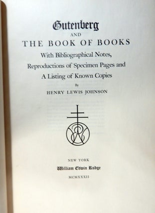 Gutenberg and the Book of Books