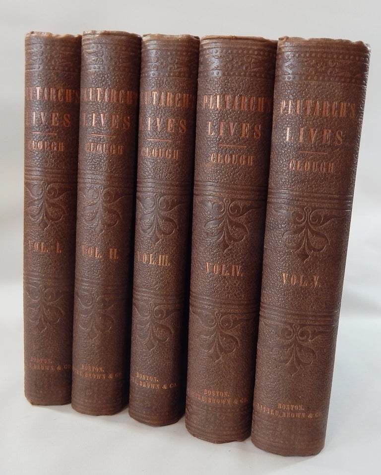 Item #20755 Plutarch's Lives, The Translation called Dryden's. Corrected from the Greek and Revised by A. H. Clough. Dryden, A. H. Clough.