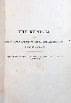The Rephaim, and Their Connection with Egyptian History