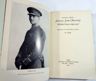 Journey from Obscurity: Wilfred Owen 1893-1918; III. War