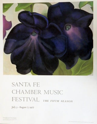Item #21329 Santa Fe Chamber Music Festival: The Fifth Season. Georgia O'Keeffe Event Lithograph