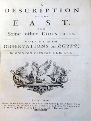 A Description of the East, and Some Other Countries