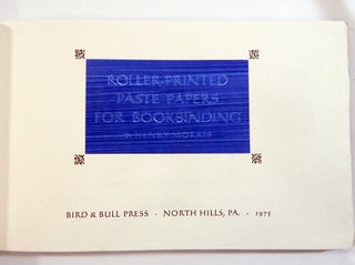 Roller-Printed Paste Papers for Bookbinding