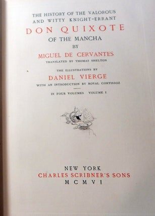 The History of the Valorous and Witty Knight-Errant Don Quixote of La Mancha