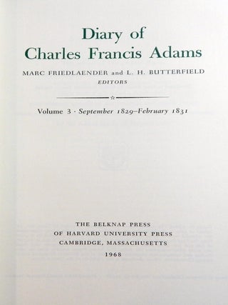 Diary of Charles Francis Adams