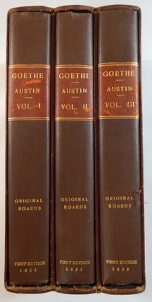 Item #22008 Characteristics of Goethe. Falk Von Müller, transl Sarah Austin