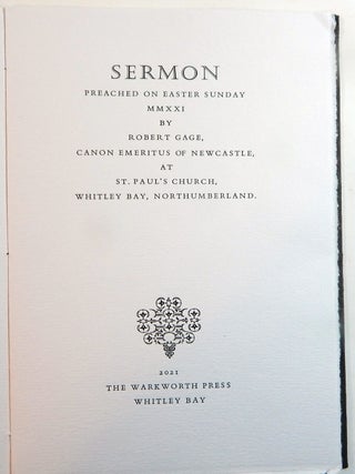 Sermon Preached on Easter Monday MMXXI ... At St. Paul's Church, Whitley Bay, Northumberland