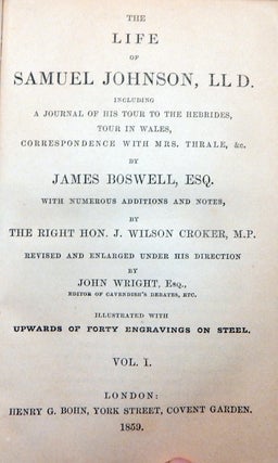 The Life of Samuel Johnson, LLD