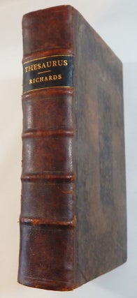 Item #22112 Antiquae Linguae Britannicae Thesaurus: Being a British, or Welsh-English Dictionary....