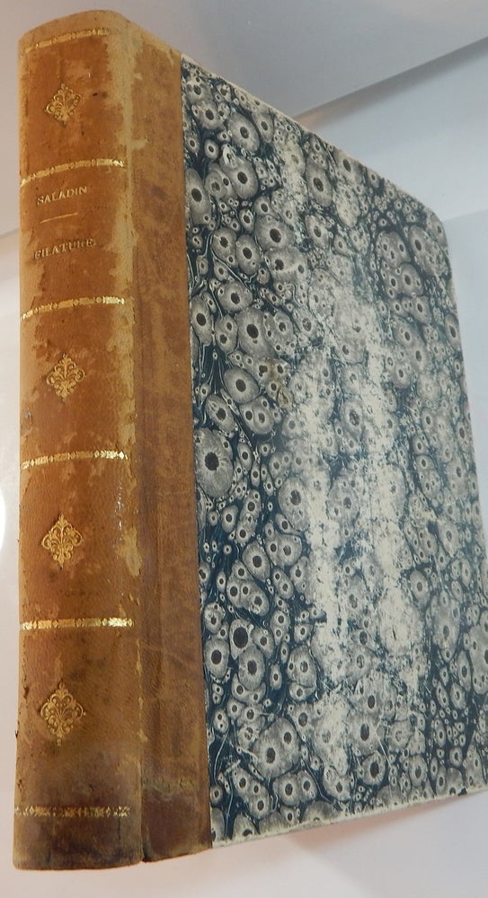 Item #22128 La Filature du Coton: Numéros Moyens et Gros, Suivie Du Travail des Déchets et Cotons Gras (With manuscript additions and samples). E. Saladin.