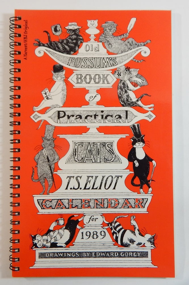 Item #22292 Old Possum/'s Book of Practical Cats Calendar for 1989. T. S. Eliot, Edward Gorey.