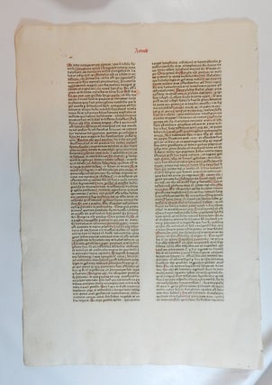 Leaf from a Commentary on the Acts of the Apostles
