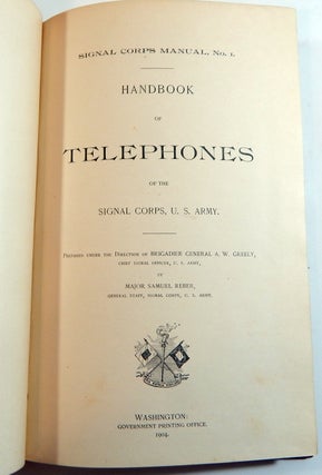 Handbook of Telephones of the Signal Corps, U. S. Army
