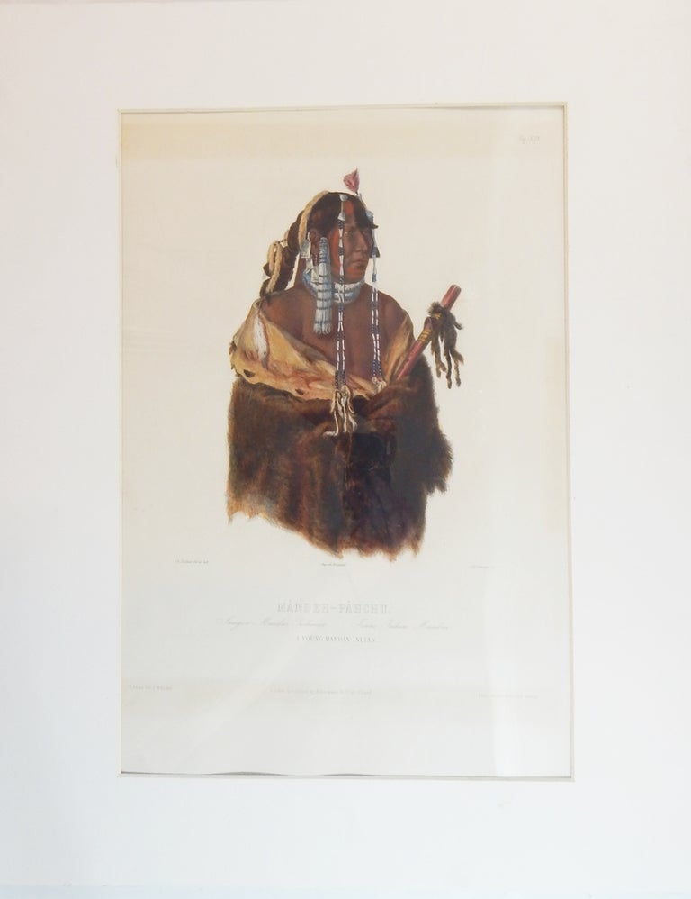 Item #23406 Mandeh-Pahchu, A Young Manden Indian. Karl Bodmer.