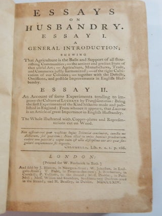 Essays on Husbandry