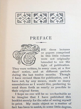Three Lectures on Gaelic Topics