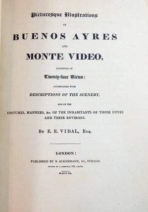 Picturesque Illustrations of Buenos Aires and Monte Video ...
