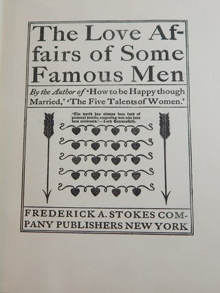 The Love Affairs of Some Famous Men