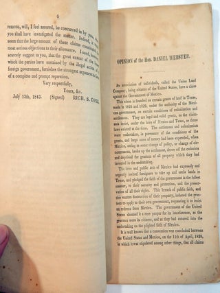 Claims on Mexico Presented Before the Board of Commissioners, Under the Late Convention with Mexico ... With the Opinion of Counsel on their Validity; Also the Report and Award of the Honorable Judge Breckenridge
