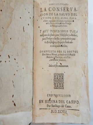 Libro Inutililado: La Conservación de la Salud del Cuerpo y del Alma ....