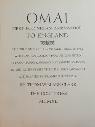 Omai, First Polynesian Ambassador to England
