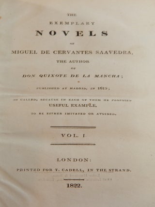 The Exemplary Novels of Miguel de Cervantes Saavedra