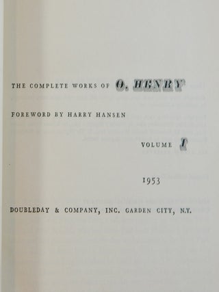 The Complete Works of O. Henry