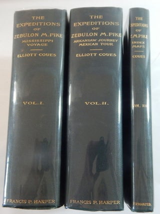 Item #23954 The Expeditions of Zebulon Montgomery Pike. Elliott Coues