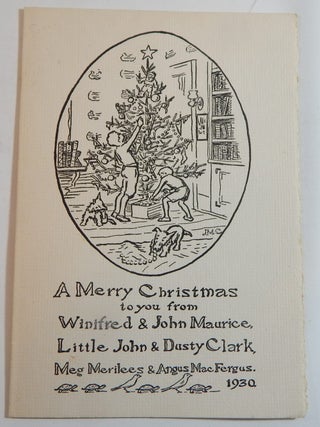 Item #23995 Christmas Card. John Maurice Clark