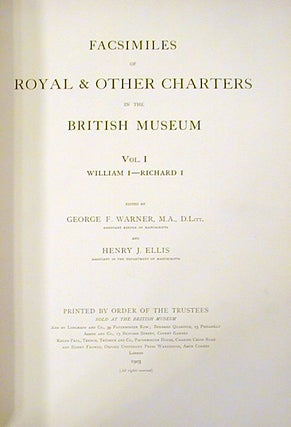 Facsimiles of Royal & Other Charters in the British Museum